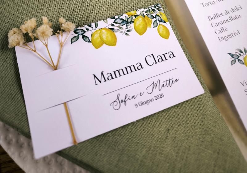 Segnaposto con Fiore - Accessori per matrimonio